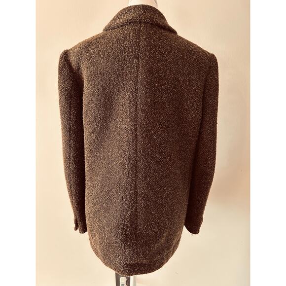 Chanel Vintage Brown Tweed Blazer Jacket FR 38 US 6 8 97A - Picture 3 of 14